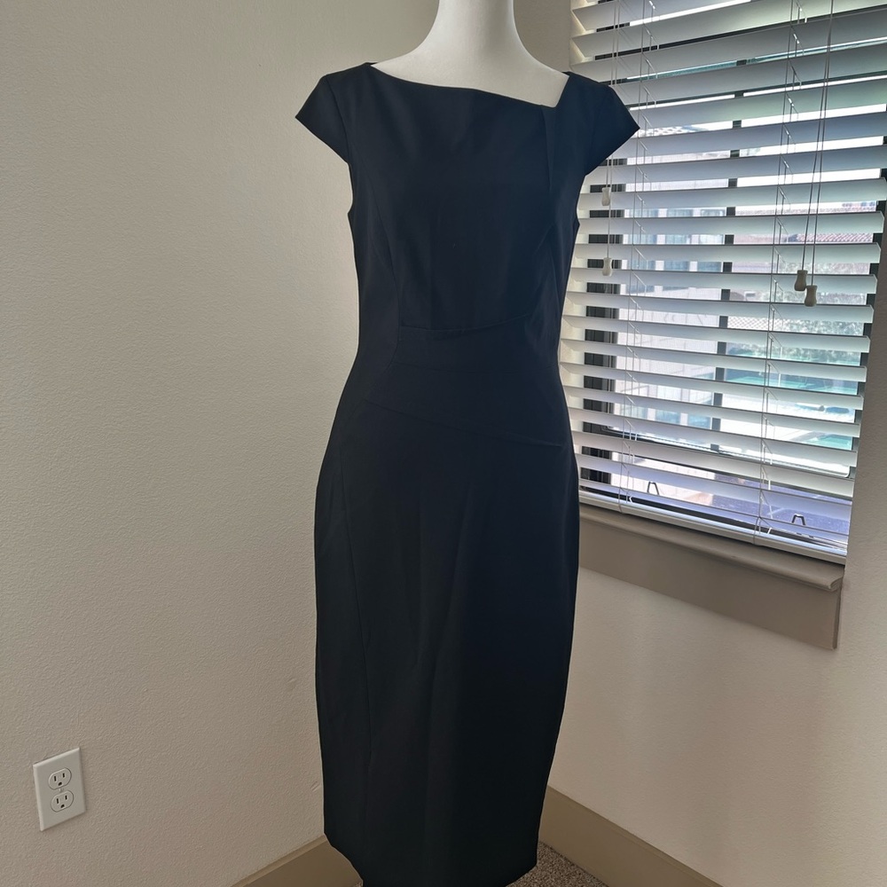 Cue Black Midi Dress
